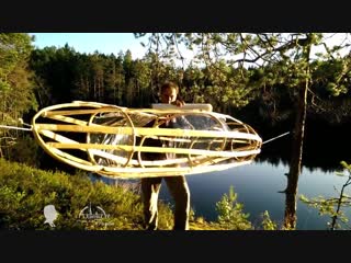 porn самодельная прозрачная байдарка из веток и пленки homemade stretch wrap kayak hd