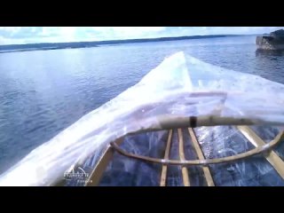 porn самодельная прозрачная байдарка из веток и пленки homemade stretch wrap kayak hd