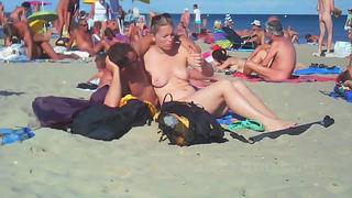porn crazy nudists fuck on the beach hd