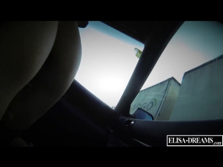 porn flashing truckers while sucking a guy in his car красивая проститутка снялась на шоссе и делает минет клиенту в hd