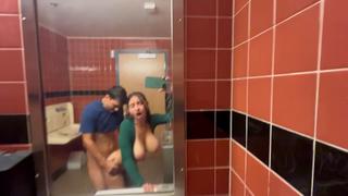 porn risky creampie in whole foods public bathroom hailey rose hd