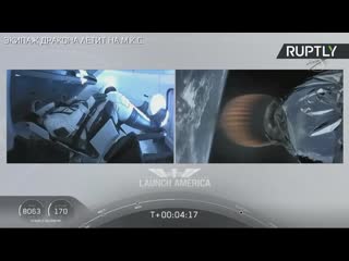 porn дракон полетел экипаж дракона стартует в космос запуск корабля crew dragon на мкс hd
