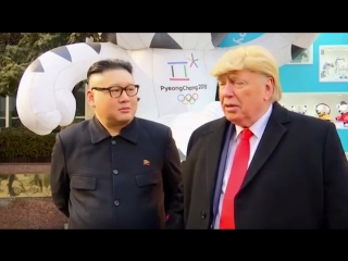 porn двойников трампа и ким чен ына вывели с церемонии открытия олимпиады hd