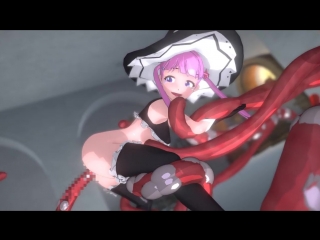 porn 18 hentai witch and tentacle demon 3d ведьма и щупальце демона hd