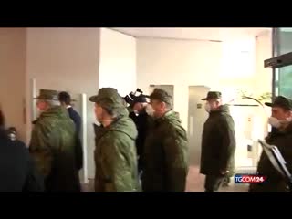 porn итальянское телевидение показало новые кадры работы российских военных по борьбе с коронавирусом в бергамо hd