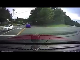 porn idiots in cars dominos delivery driver drives into oncoming traffic to pass a dump truck on double yellows hd