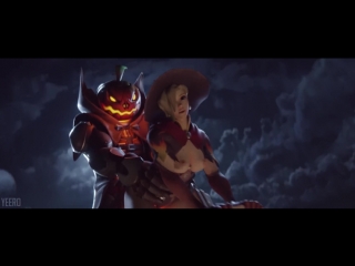 porn overwatch witch mercy x reaper halloween animation hd