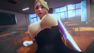 porn gwen stacy pov tittyfuck paizuri big boobs oral sex kunilingus missionary 3d sex porno hentai marvel spider man hd