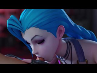 porn jinx oral sex minet blowjob facefuck deepthroat small dick 3d sex porno hentai lol league of legends arcane hd