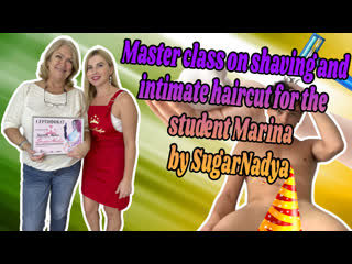 porn мастер класс по интимной стрижки от sugarnadya для ученицы марины hd
