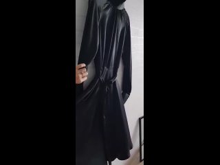 porn черное платье воротник стойка 100 натуральный шелк hd