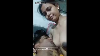 porn desi indian hindu whore bhabhi boobs sucked by her horny devar nipples milk drinking slut enjoying breasts biting hd