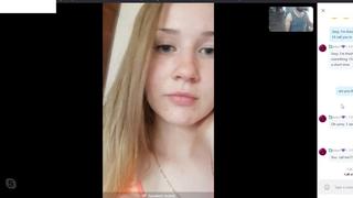 porn skype девушка голая показывает киску кончила сквирт скайп слили спалили дрочит мастурбирует секс перископ periscope hd