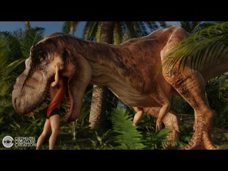 porn jurassic encounter t rex vore animation crimsoncreaturecreations hd