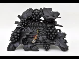 porn шкатулка black forest 1850 1890гг table box шкатулка с резными птицами в гроздьях винограда hd