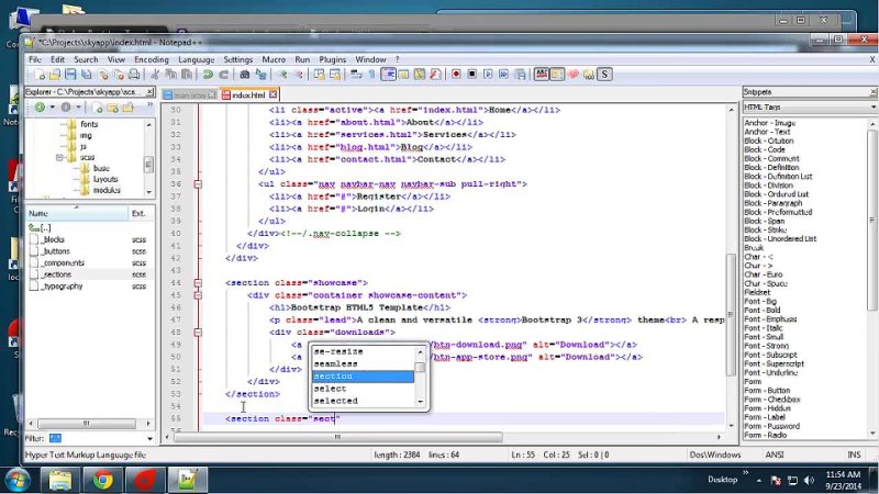 porn build an html5 template with bootstrap and sass part 2 hd
