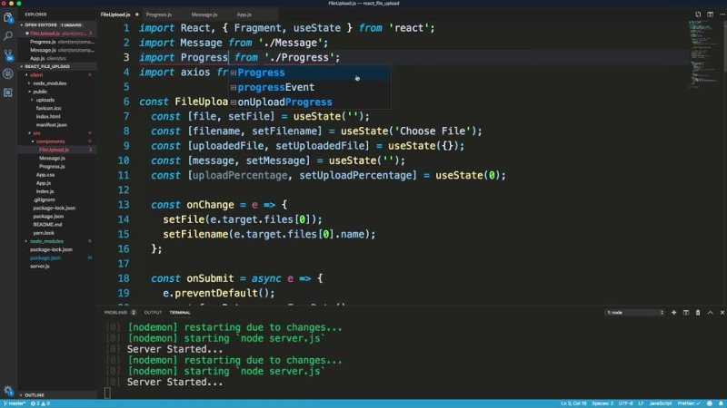 porn react file uploader with express using react hooks hd