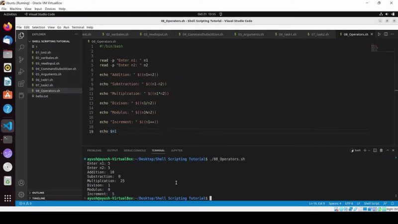 porn basic operators in shell scripting shell scripting tutorial for beginners hd