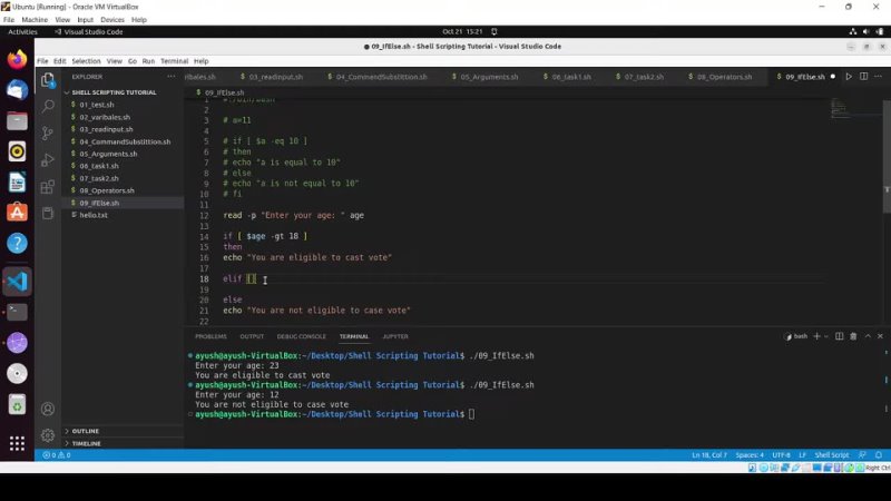 porn how to use if else in shell scripts shell scripting tutorial for beginners hd