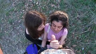 porn две соски позвали друга потрахаться на природе hd