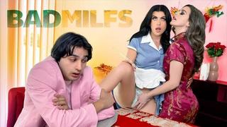 porn gal ritchie and nicole emma vaunt filthy threesome with our favorite waitress hd
