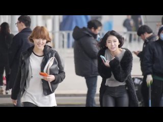 porn fancam 131229 sbs가요대전 출근길 헬로비너스hellovenus 윤조 직캠 hd