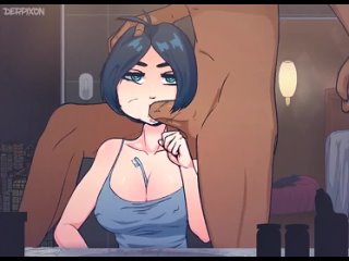 porn порно blowjob хентай видео с сисястой тянкой time stopped brush by derpixon hd