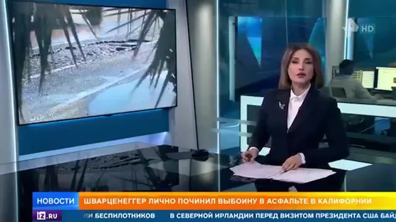 porn шварцнеггер лично починил выбоину в асфальте hd