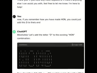 porn chatgpt попросили нарисовать слово honda символами ascii и у неё в итоге это получилось hd
