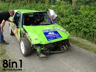 porn серьёзная авария во время ралли верхняя сенна из за отказа тормозов rally haute senne ss4 clio 1600 16v crash hd