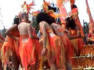 porn 2009 solstice parade part 2 solstice cyclist talk dancer falls under float sd hd