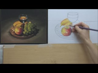 porn рисунок от руки урок 23 часть 2 натюрморт акварельными карандашами hd