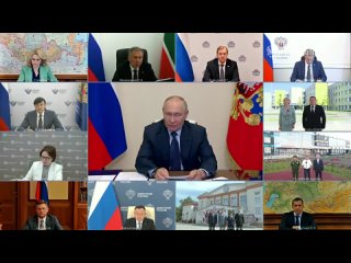 porn президент по видеосвязи проводит совещание с членами правительства в начале встречи владимир путин поздравил граждан hd