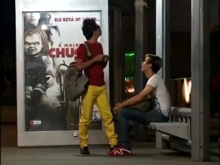 porn реклама розыгрыш фильма проклятие чаки на останое commercial joke at the bus station curse of chucky hd