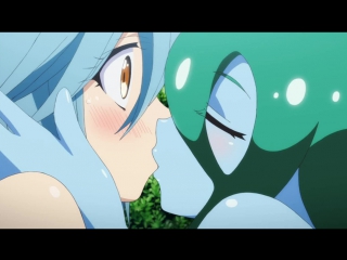 porn monster musume papi x suu kiss yuri lesbian scene повседневная жизнь с девушками монстрами hd