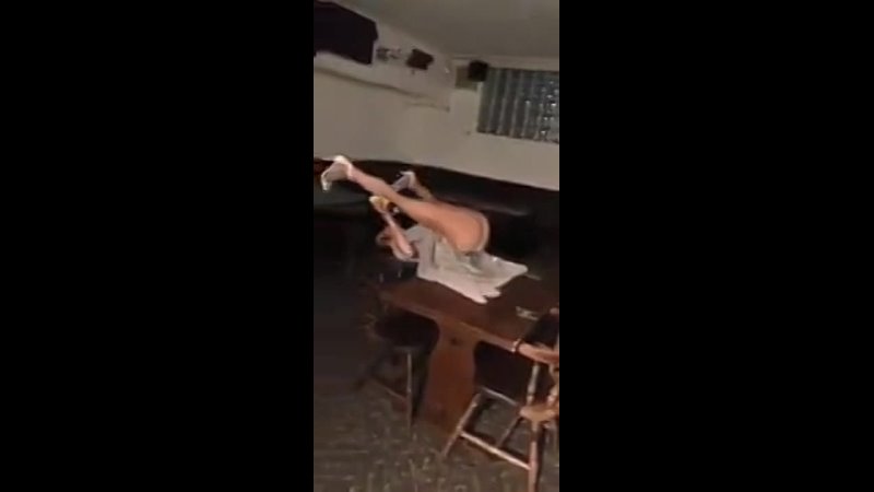 porn drunk girl does backflip on a table mp4 hd