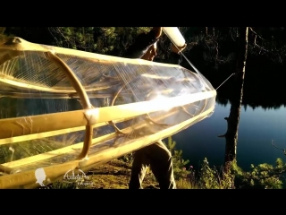 porn самодельная прозрачная байдарка из веток и пленки homemade stretch wrap kayak hd