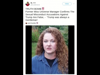 porn former miss universe manager confirms the sexual misconduct accusations against trump are false hd